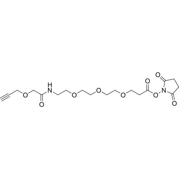 Propargyl-O-C1-amido-PEG3-C2-NHS ester 2101206-78-2